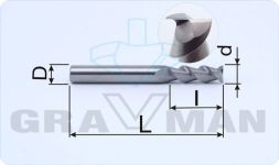 KL2LX1030 фреза концевая твердосплавная 10х75х30х10 z=2 спиральная двухзаходная с удалением стружки вверх по алюминию и латуни KL2LX1030 фреза концевая твердосплавная 10х75х30х10 z=2 спиральная двухзаходная с удалением стружки вверх по алюминию и латуни