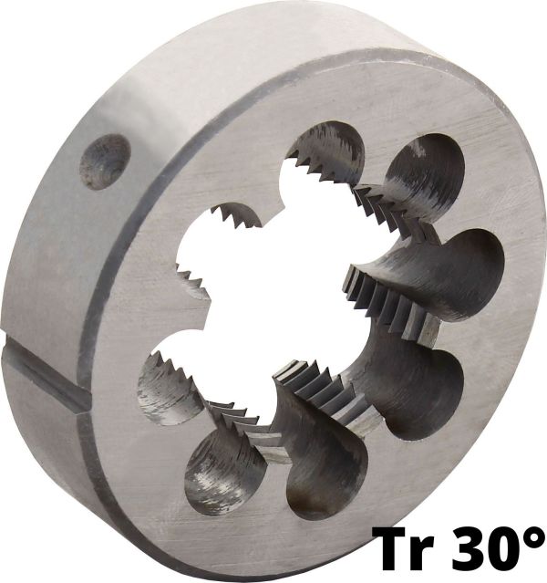 Плашка Tr 44 х 8 правая трапецеидальная круглая по металлу для нарезания трапецеидальной резьбы