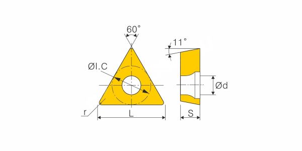 TPGH110304L OP1315 пластина токарная